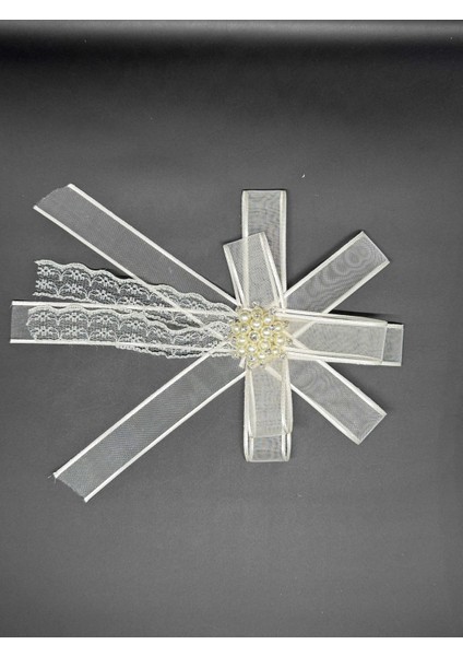 Gelin Bohçası Için Özel Broşlu 1 Adet Beyaz Bohça Çiçeği fırsatları