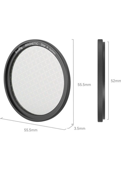 4218 Magease Manyetik Yıldız-Çapraz Filtre (8 Nokta) 52MM fiyatları