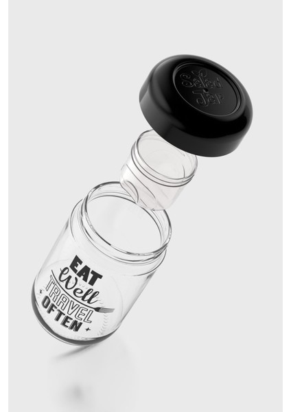 Vega Sos Hazneli 660 ml Cam Salata Kavanozu 192011 Siyah modelleri