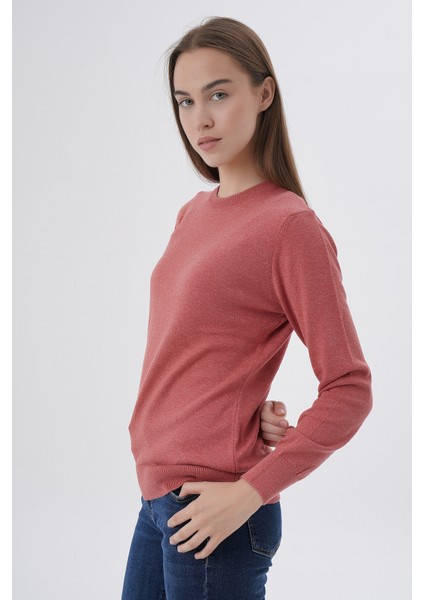 Kadın %100 Organik Pamuk Bisiklet Yaka Triko Kazak TRIST-6101 fırsatları