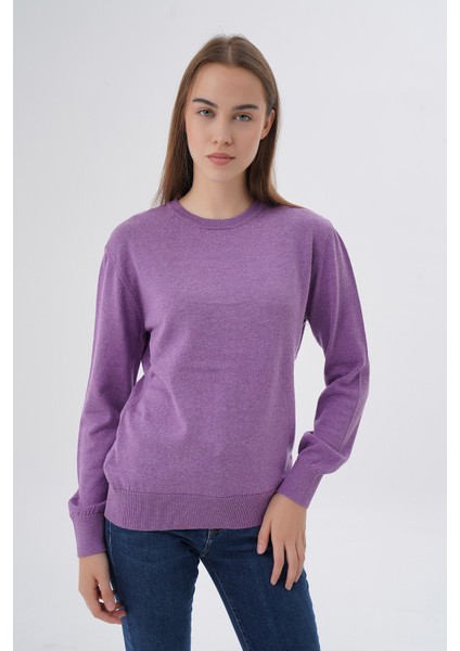 Kadın %100 Organik Pamuk Bisiklet Yaka Triko Kazak TRIST-6101 indirimleri