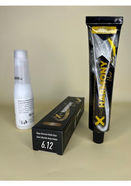 Xproharmony 6.12 Koyu Kumral Küllü Irize 60ML Saç Boyası