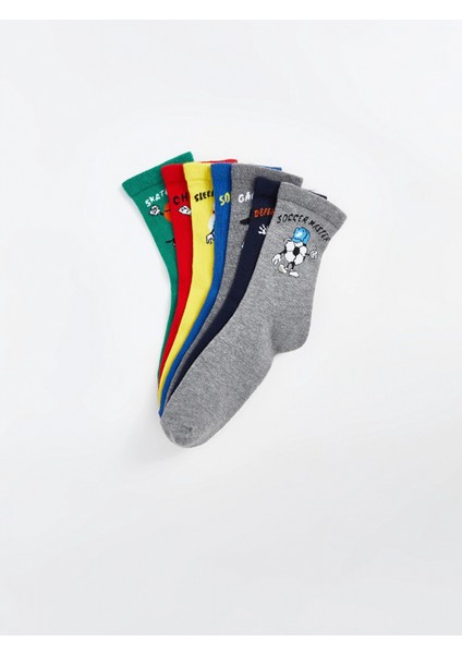 Lcw Kids Karışık Desenli Erkek Çocuk Soket Çorap 7'li fiyatları