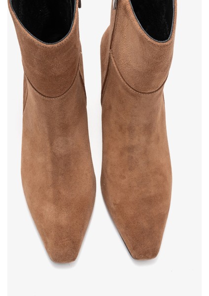 Elıas Toprak Süet Hakiki Deri Kadın Blok Topuklu Bot fiyatları