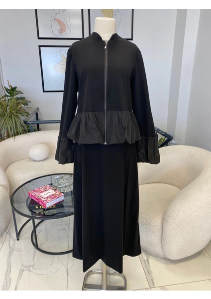 Balon Detaylı Etekli Takım