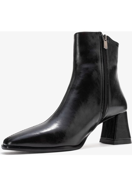 Arven Siyah Cilt Kadın Kalın Topuklu Bot fırsatları