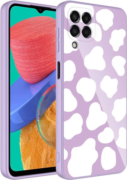 Galaxy M33 Kılıf Kamera Korumalı Desenli Sert Silikon Senk Epoksi Kapak-No6