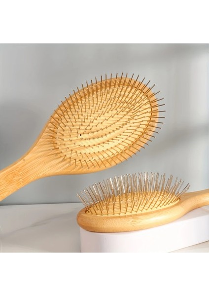 Ince Iğne Metal Dişli Saç Fırçası Büyük Boy Tarama Açma Fırçası Kafa Derisi AF-112 - 25 cm fiyatları