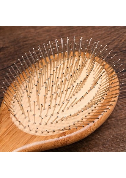 Ince Iğne Metal Dişli Saç Fırçası Büyük Boy Tarama Açma Fırçası Kafa Derisi AF-112 - 25 cm