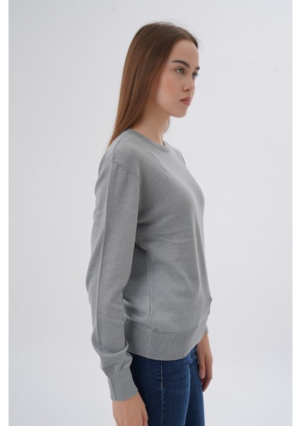 Kadın %100 Organik Pamuk Bisiklet Yaka Triko Kazak TRIST-6101 fiyatları