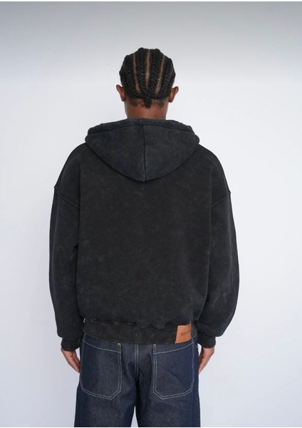 Düz Yıkamalı Kapşonlu Hırka fırsatları