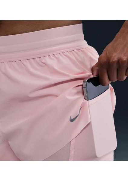 Swift Dri-Fit High Waist 2-In-1 Running Pembe Kadın Taytlı Şort fiyatları