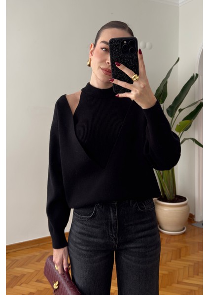 Içi Atletli Ikili Triko Takım- Siyah indirimleri