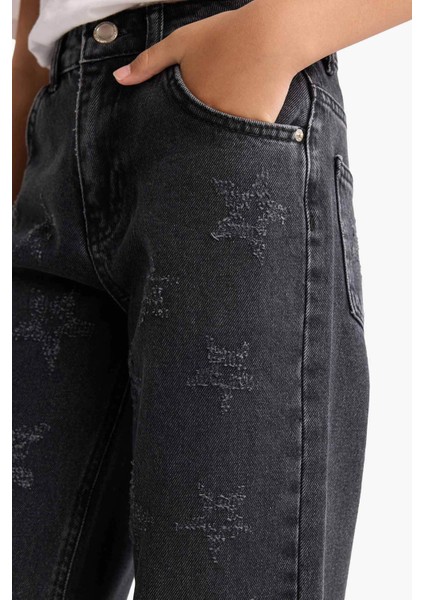 Kız Çocuk Wide Leg Geniş Paça Jean Pantolon modelleri