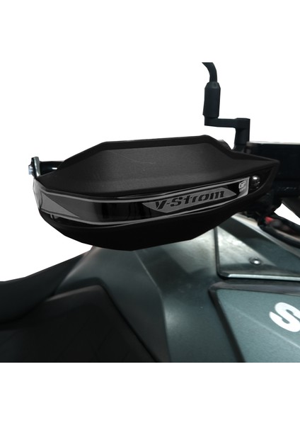 Suzuki V-Strom 800 De 2024-2025 Uyumlu Plastik Elcik Koruma Gri modelleri
