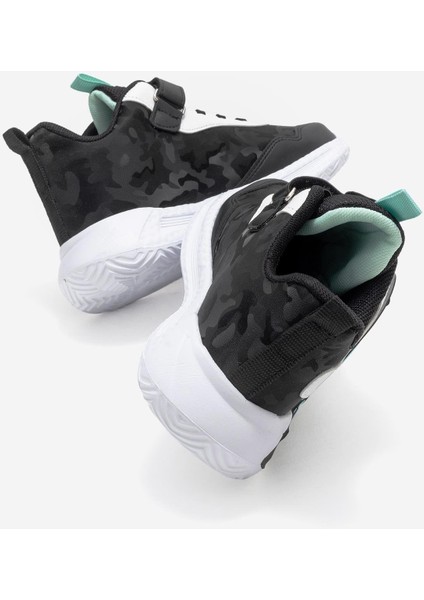 3 Çizgili Cırtlı Çocuk Spor Ayakkabı 30-35 Siyah Yeşil Oranj fırsatları