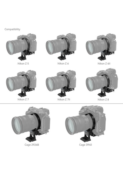 4306 Nikon'a Z Serisi Için Döndürülebilir Yataydan Dikeye Montaj Plakası Kiti fiyatları