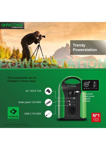 9990 Premium Taşınabilir Güç Istasyonu 300 / 300W 283WH USB5V/3A DC12V/5A AC220V fırsatları
