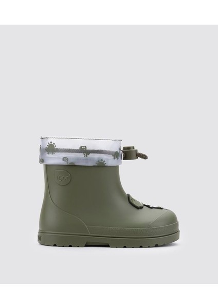 Mendi Dino Borrego Khaki Içi Kürklü Erkek Çoçuk Yağmur Çizmesi modelleri