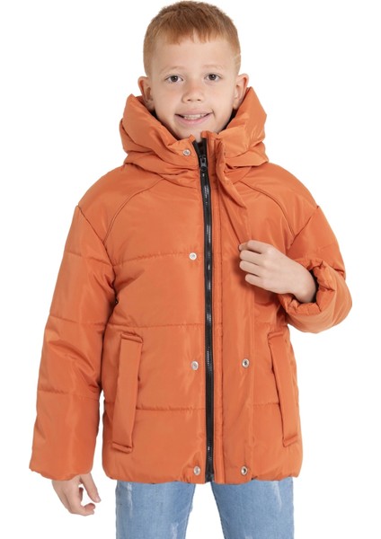 Kapşonlu Kışlık Erkek Çocuk Mont 4234