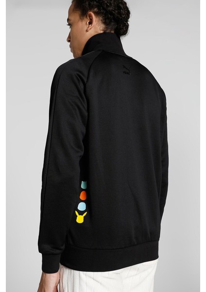 x Pokemon T7 Ful Zip Jacket Erkek Pokemon Grafikli Spor Ceket Siyah fiyatları