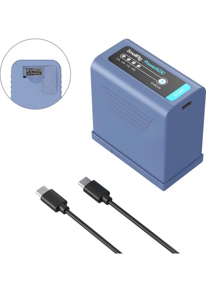 4267 NP-F970 Usb-C Şarj Edilebilir Kamera Pili