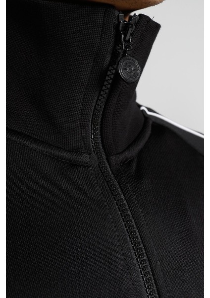 x Pokemon T7 Ful Zip Jacket Erkek Pokemon Grafikli Spor Ceket Siyah indirimleri