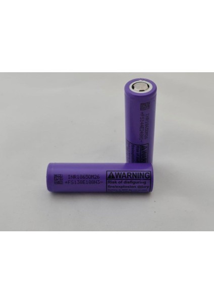 Lg M26 18650 2600 Mah 3.65 V 10A YENILENMIŞ(2600MAH