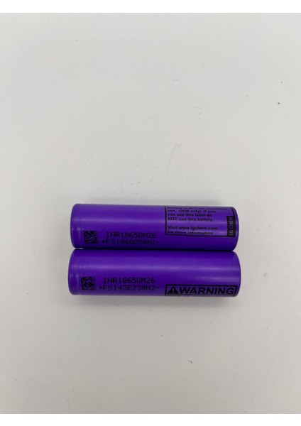 Lg M26 18650 2600 Mah 3.65 V 10A YENILENMIŞ(2600MAH fiyatları