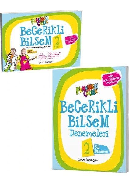 Fenomen Çocuk 2. Sınıf Becerikli Bilsem Hazırlık ve Deneme Kitabı Güncel Baskı