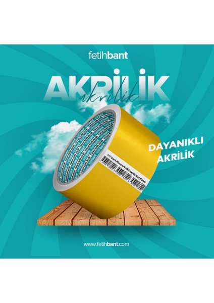 Şeffaf Koli Bandı 45 mm x 100 mt Yapışkanlı Kopmayan Bant Bandı Bantları