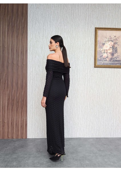 Kayık Yaka Dantelli Elbise indirimleri