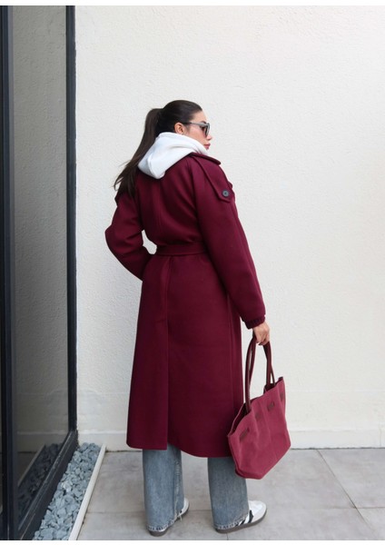 Düğme Kapüşon Kuşaklı Kaban indirimleri