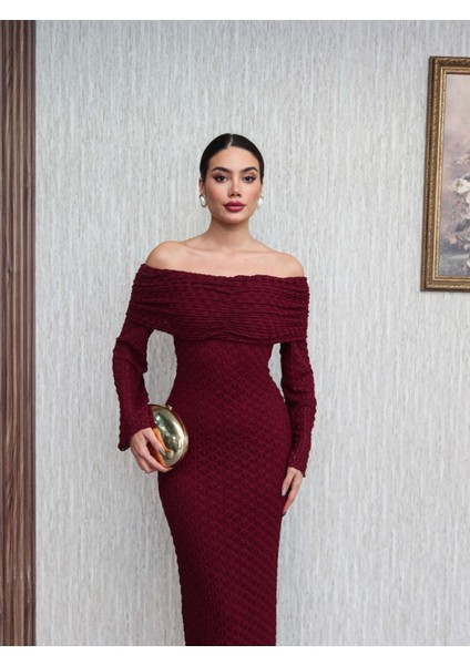 Kayık Yaka Dantelli Elbise fırsatları