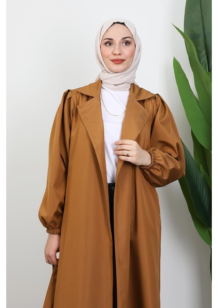 Selin Balon Kol Trenç Camel indirimleri