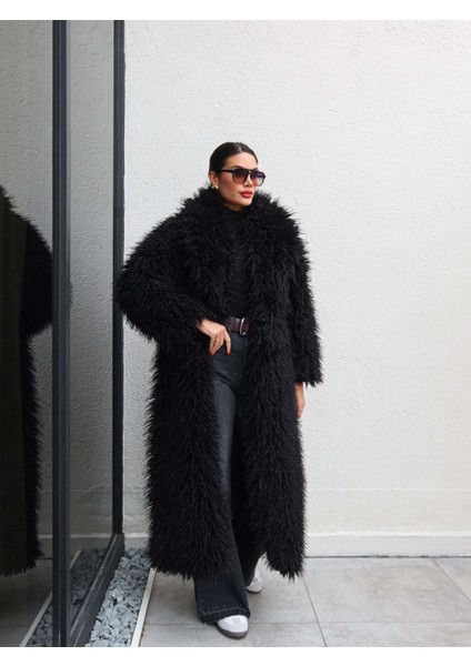 Saçaklı Premium Uzun Kürk