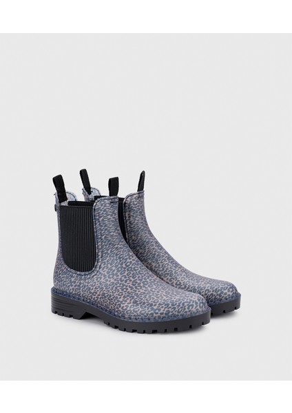 Trak Print Leo Negro Kadın Bot