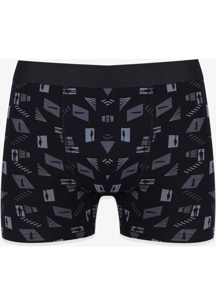 Erkek Tekli Desenli Pamuklu Boxer