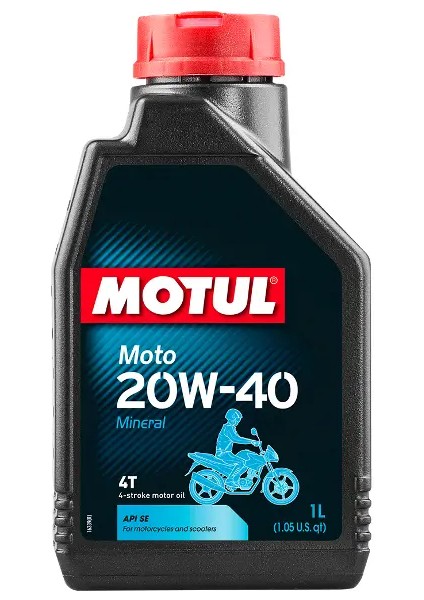 20W-40 1 Litre 4 Zamanlı Motosiklet Motor Yağı (JASO MA2 – API SL)
