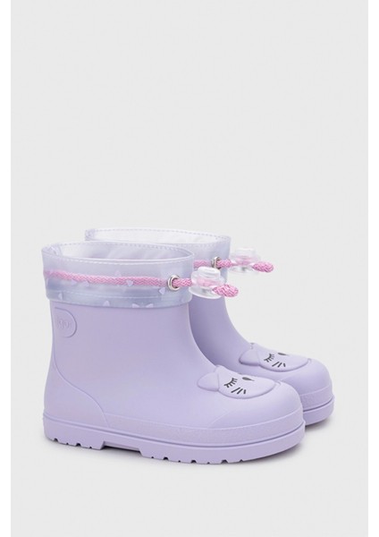 Mendi Gato Borrego Malva Içi Kürklü Kız Çocuk Yağmur Çizmesi indirimleri