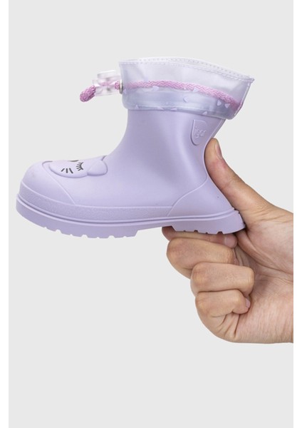 Mendi Gato Borrego Malva Içi Kürklü Kız Çocuk Yağmur Çizmesi modelleri