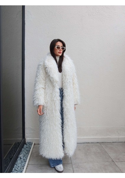 Saçaklı Premium Uzun Kürk