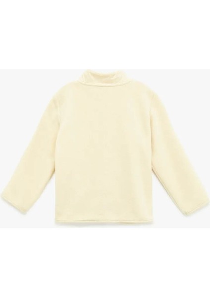 Uzun Kollu Cepli Dik Yaka Fermuarlı Bej Erkek Bebek Sweatshirt 6WMB10205TK modelleri