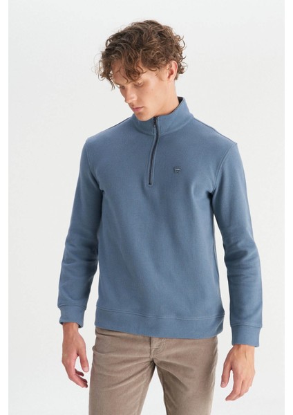 Regular Fit Petrol Erkek Sweatshirt W2520532405 modelleri