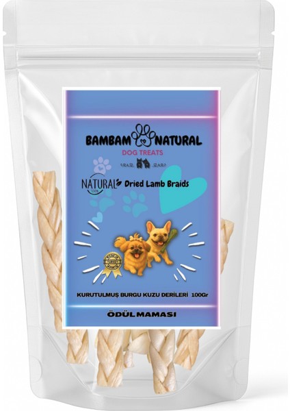 Köpek Çiğneme ve Ödül Mamaları 4'lü Paket 400GR Kuzu Deri Örgüsü + Tavuk Ayak+Dana Gırtlak+Dana Akciğer Çubuk fırsatları