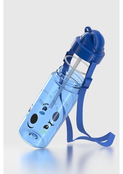 Taffy Desenli 500 ml Askılı Pipetli Tritan Çocuk Matara 912080 Mavi fiyatları