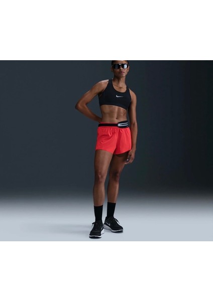 Swift Dri-Fit High Waist 2-In-1 Running Kırmızı Kadın Taytlı Şort