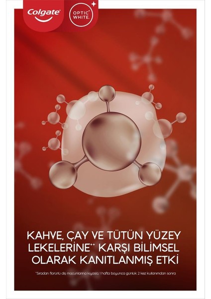 Optıc Whıte Kahve, Çay ve Tütün Kullananlar Için Diş Macunu 50ML X5 Adet modelleri
