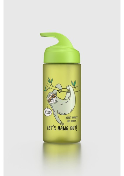 Moly Desenli 500 ml Pipetli Tritan Çocuk Matara 912131 Yeşil