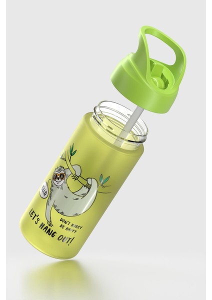 Moly Desenli 500 ml Pipetli Tritan Çocuk Matara 912131 Yeşil fiyatları